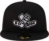 Chicago White Sox New Era 2025 City Connect Batting Practice Team Color 59FIFTY Fitted Hat -Black - Pro Jersey Sports