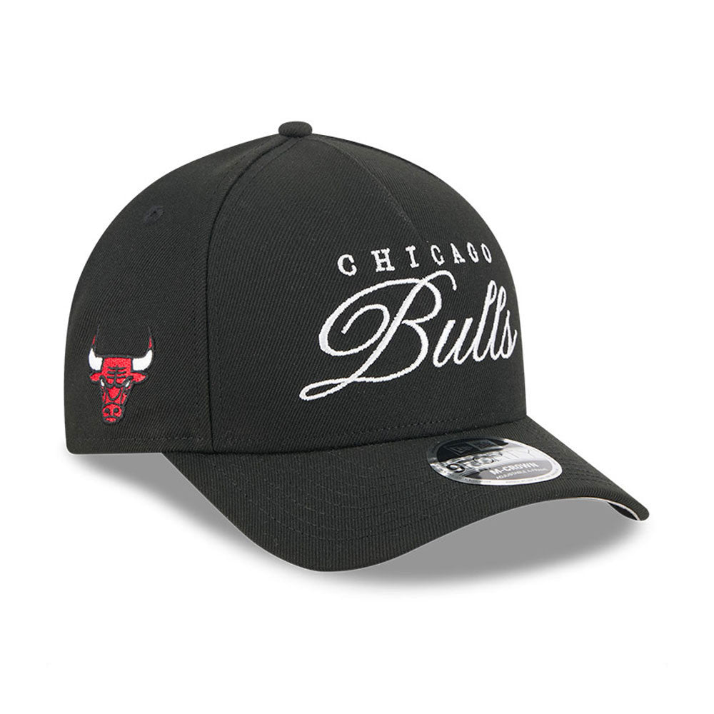 Men's Chicago Bulls New Era 2025 NBA Draft Black M-Crown 9FORTY Snapback Adjustable Hat - Pro Jersey Sports