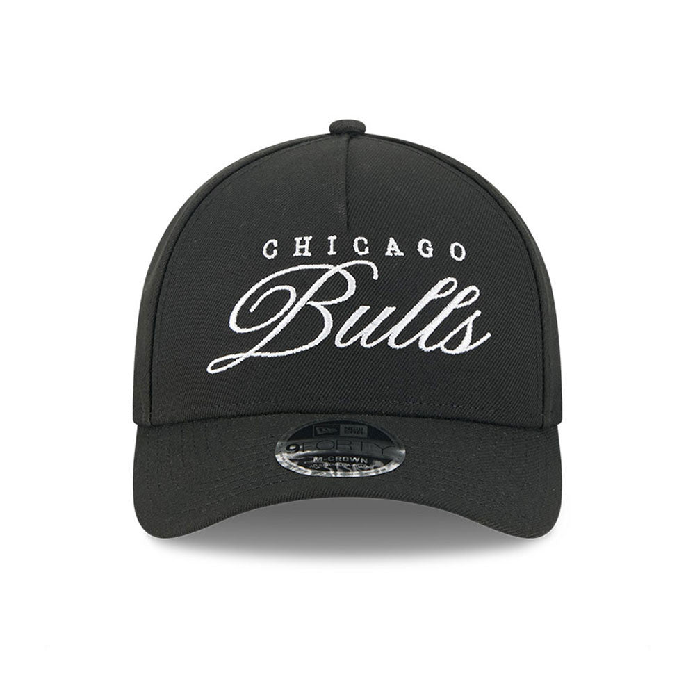 Men's Chicago Bulls New Era 2025 NBA Draft Black M-Crown 9FORTY Snapback Adjustable Hat - Pro Jersey Sports