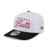 Men's Chicago Bulls New Era 2025 NBA Draft White/Black 19TWENTY Adjustable Hat - Pro Jersey Sports
