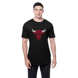 Men's Chicago Bulls New Era Black Fade Away Tee - Pro Jersey Sports