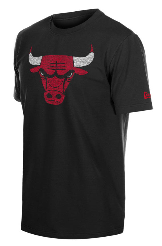 Men's Chicago Bulls New Era Black Fade Away Tee - Pro Jersey Sports