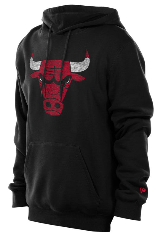 Men's Chicago Bulls New Era Black Fade Away Pullover Hoodie - Pro Jersey Sports