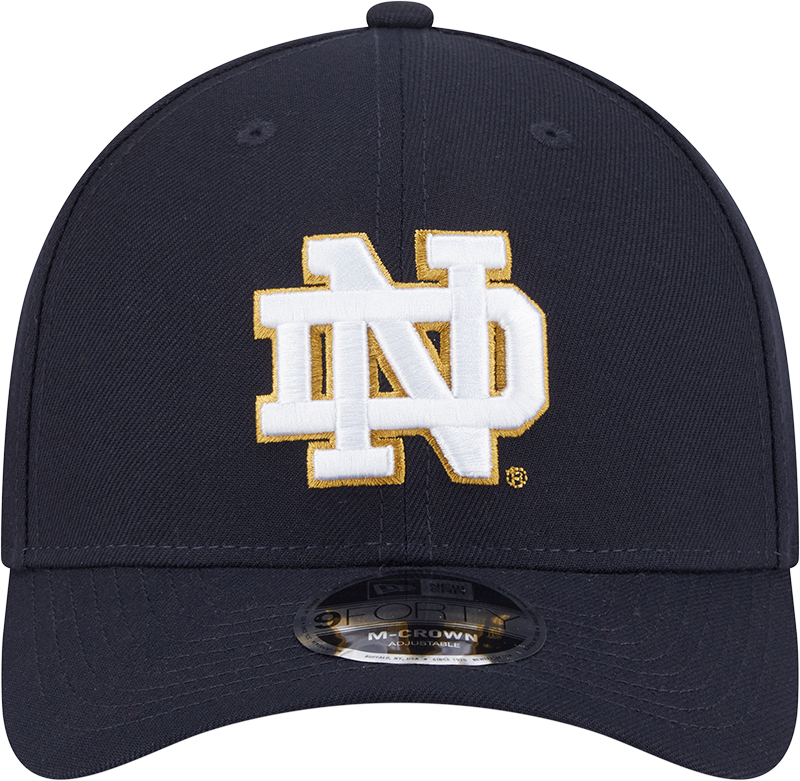 Notre Dame Fighting Irish New Era Navy 9FORTY M-Crown Adjustable Hat - Pro Jersey Sports