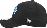 Men's Detroit Lions New Era Primary Logo Black M-Crown 9FORTY Snapback Adjustable Hat - Pro Jersey Sports