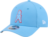 Houston Oilers New Era Baby Blue Primary 9FORTY M-Crown Adjustable Hat - Pro Jersey Sports