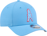 Houston Oilers New Era Baby Blue Primary 9FORTY M-Crown Adjustable Hat - Pro Jersey Sports
