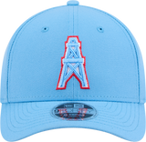 Houston Oilers New Era Baby Blue Primary 9FORTY M-Crown Adjustable Hat - Pro Jersey Sports