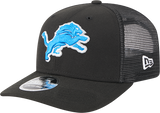 Detroit Lions New Era Black Trucker Primary 9SEVENTY Trucker Hat - Pro Jersey Sports
