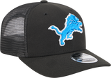Detroit Lions New Era Black Trucker Primary 9SEVENTY Trucker Hat - Pro Jersey Sports