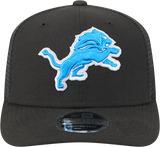 Detroit Lions New Era Black Trucker Primary 9SEVENTY Trucker Hat - Pro Jersey Sports