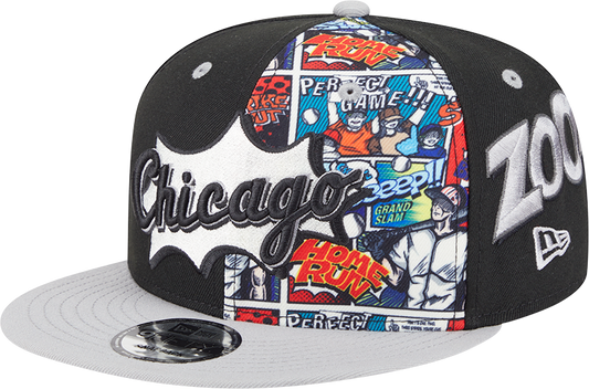 Chicago White Sox New Era 2025  Diamond Hero Black/Gray 9FIFTY Snapback Hat