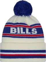 Buffalo Bills New Era Off White Knit Classic Cuffed Pom Knit - Pro Jersey Sports