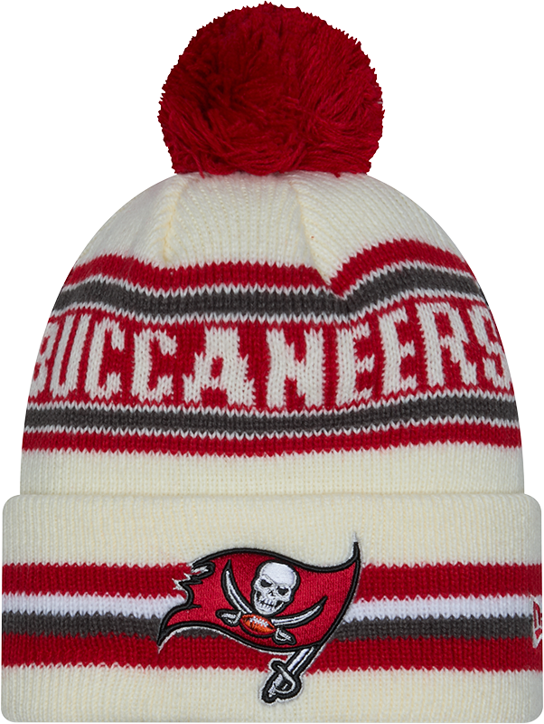 Tampa Bay Buccaneers 49ers New Era Off White Knit Classic Cuffed Pom Knit - Pro Jersey Sports