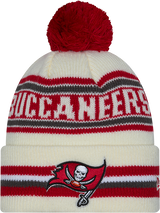 Tampa Bay Buccaneers 49ers New Era Off White Knit Classic Cuffed Pom Knit - Pro Jersey Sports