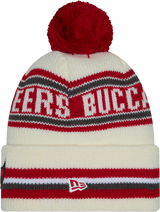 Tampa Bay Buccaneers 49ers New Era Off White Knit Classic Cuffed Pom Knit - Pro Jersey Sports