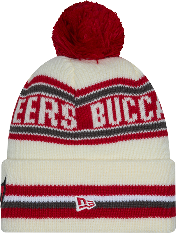 Tampa Bay Buccaneers 49ers New Era Off White Knit Classic Cuffed Pom Knit - Pro Jersey Sports