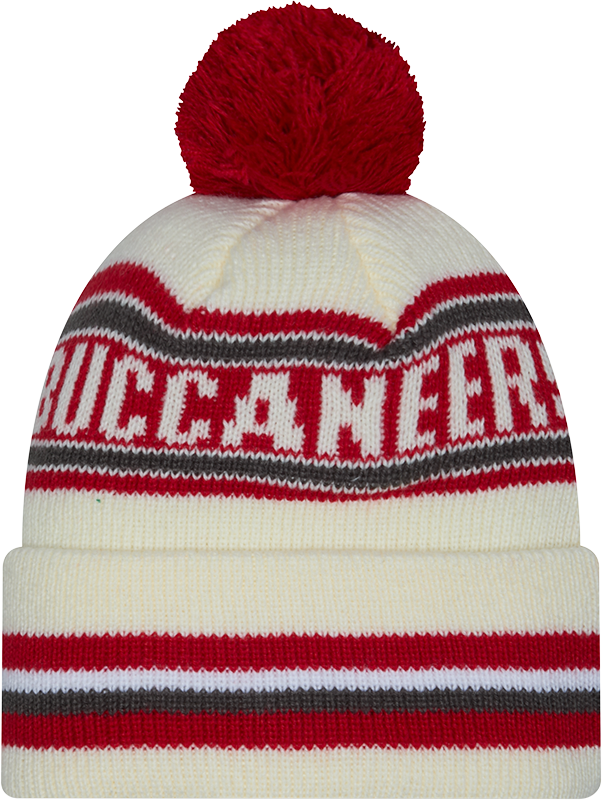 Tampa Bay Buccaneers 49ers New Era Off White Knit Classic Cuffed Pom Knit - Pro Jersey Sports