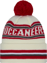 Tampa Bay Buccaneers 49ers New Era Off White Knit Classic Cuffed Pom Knit - Pro Jersey Sports