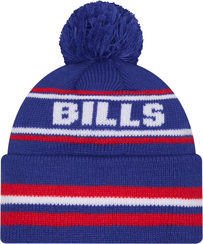 Buffalo Bills Blue New Era Knit Classic Cuffed Pom Knit - Pro Jersey Sports