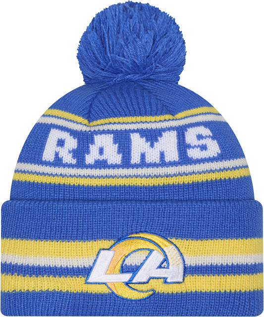 Los Angeles Rams New Era Knit Classic Cuffed Pom Knit - Pro Jersey Sports