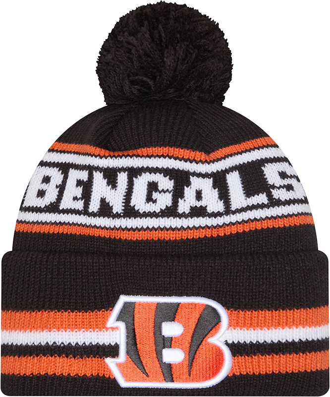 Cincinnati Bengals Black New Era Knit Classic Cuffed Pom Knit - Pro Jersey Sports