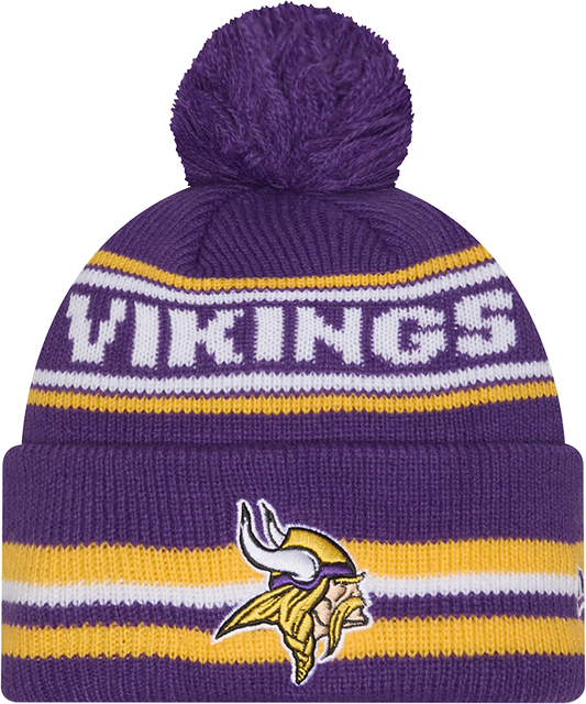 Minnesota Vikings Purple New Era Knit Classic Cuffed Pom Knit - Pro Jersey Sports