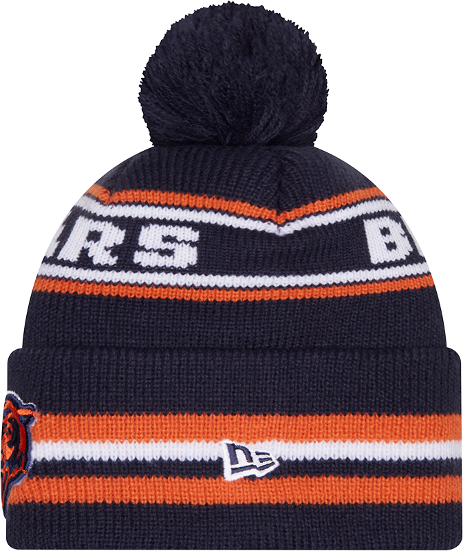 Chicago Bears Navy New Era Knit Classic Cuffed Pom Knit - Pro Jersey Sports
