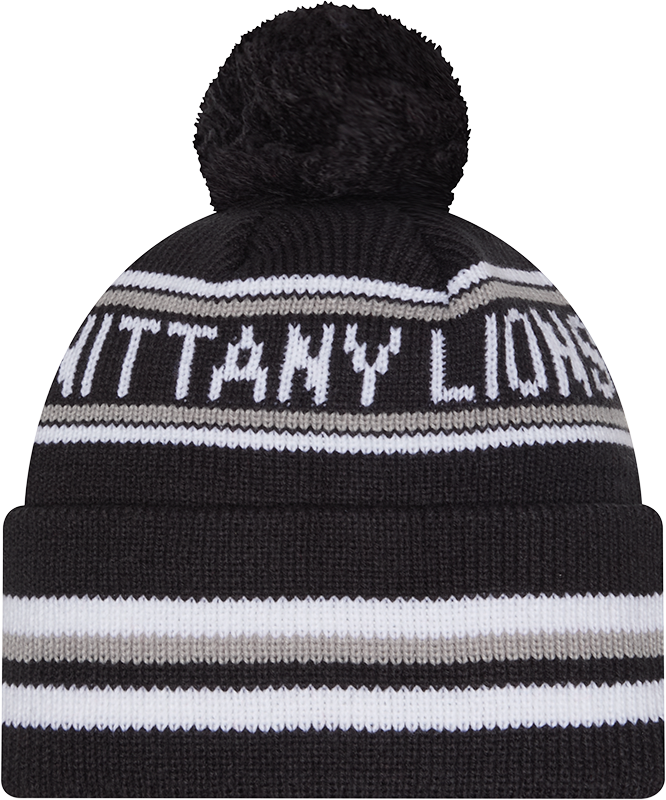 Penn State Nittany Lions New Era Knit Classic Cuffed Knit Hat with Pom -Navy - Pro Jersey Sports
