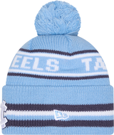 North Carolina Tar Heels New Era Classic Cuffed Knit Hat with Pom -Carolina Blue - Pro Jersey Sports