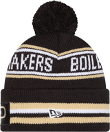 Purdue Boilermakers New Era Knit Classic Cuffed Knit Hat with Pom -Black - Pro Jersey Sports