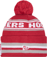 Indiana Hoosiers New Era Knit Classic Cuffed Knit Hat with Pom -Crimson - Pro Jersey Sports