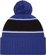 Duke Blue Devils New Era Bold Knit Cuffed Knit Hat with Pom - Royal - Pro Jersey Sports