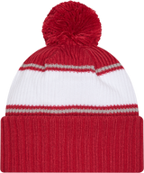 Indiana Hoosiers New Era Bold Knit Cuffed Knit Hat with Pom -Crimson - Pro Jersey Sports