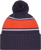 Illinois Fighting Illini New Era Bold Knit Cuffed Knit Hat with Pom - Navy - Pro Jersey Sports