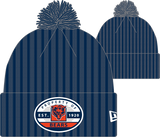 Chicago Bears Navy New Era Property Cuffed Pom Knit - Pro Jersey Sports