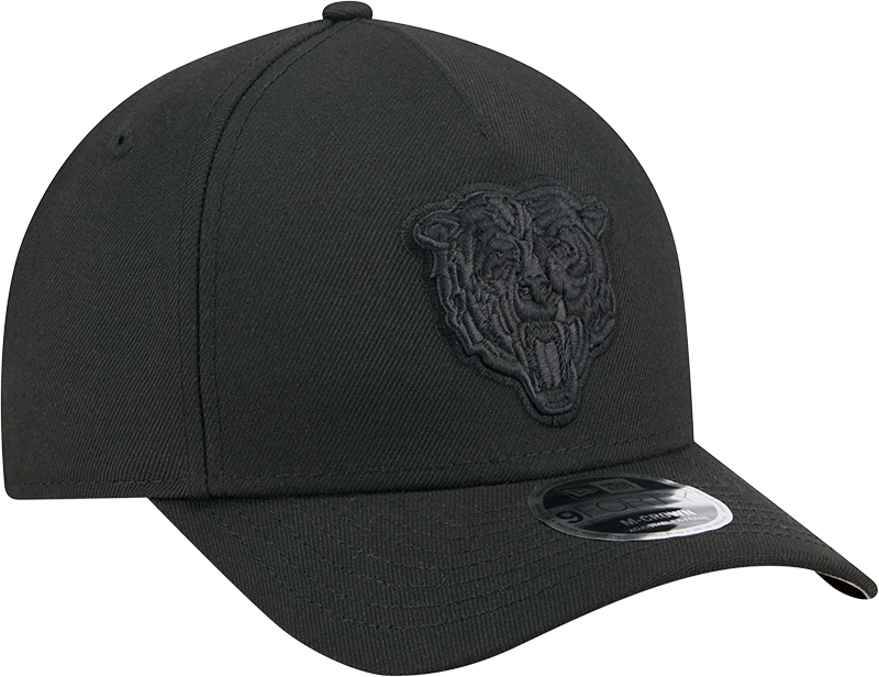 Chicago Bears New Era Black Tonal Primary 9FORTY A-Frame M-Crown Adjustable Hat - Pro Jersey Sports