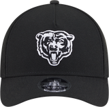 Chicago Bears New Era Black & White Primary 9FORTY A-Frame M-Crown Adjustable Hat - Pro Jersey Sports