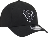 Houston Texans New Era Black & White Primary 9FORTY A-Frame M-Crown Adjustable Hat - Pro Jersey Sports