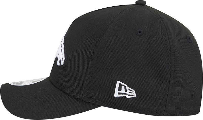 Denver Broncos New Era Black & White Primary 9FORTY A-Frame M-Crown Adjustable Hat - Pro Jersey Sports