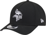 Minnesota Vikings New Era Black & White Primary 9FORTY A-Frame M-Crown Adjustable Hat - Pro Jersey Sports