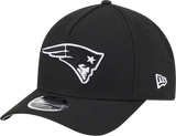 New England Patriots New Era Black A-Frame 9FORTY M-Crown Adjustable Hat - Pro Jersey Sports