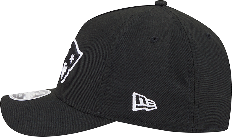 New England Patriots New Era Black A-Frame 9FORTY M-Crown Adjustable Hat - Pro Jersey Sports