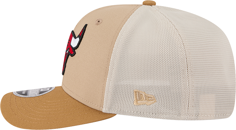 Chicago Bulls New Era 2T Tan 9SEVENTY Trucker Adjustable Hat - Pro Jersey Sports