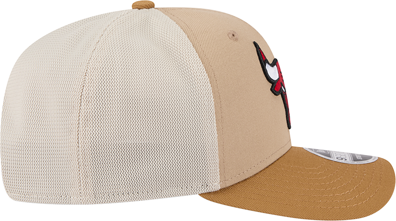 Chicago Bulls New Era 2T Tan 9SEVENTY Trucker Adjustable Hat - Pro Jersey Sports