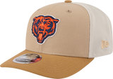 Chicago Bears New Era 2T Tan 9SEVENTY Trucker Adjustable Hat - Pro Jersey Sports