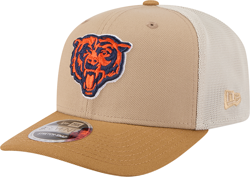 Chicago Bears New Era 2T Tan 9SEVENTY Trucker Adjustable Hat - Pro Jersey Sports