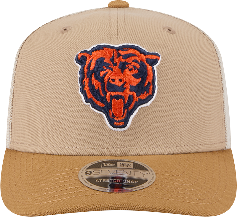 Chicago Bears New Era 2T Tan 9SEVENTY Trucker Adjustable Hat - Pro Jersey Sports