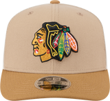 Chicago Blackhawks New Era 2T Tan 9SEVENTY Trucker Adjustable Hat - Pro Jersey Sports