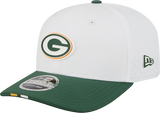Men's Green Bay Packers New Era White/Green 2025 NFL Training Camp 9SEVENTY Adjustable Hat - Pro Jersey Sports